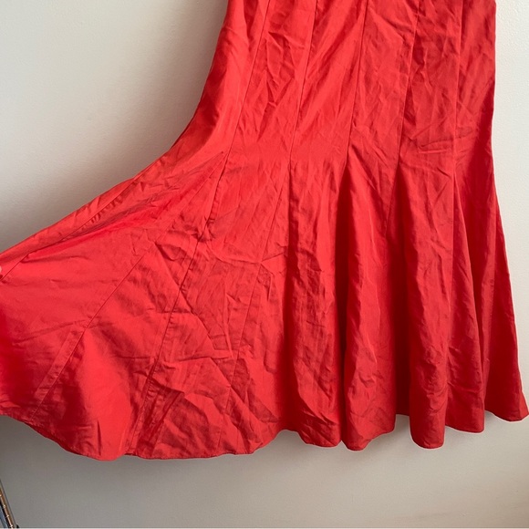 Anthropologie HD in Paris Sassafras Slip Maxi Dress Orange fall modal long strap - Picture 12 of 16